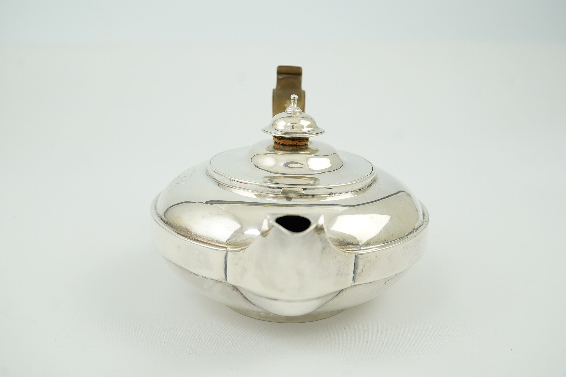 A George III silver bachelor's teapot, by Eames & Barnard